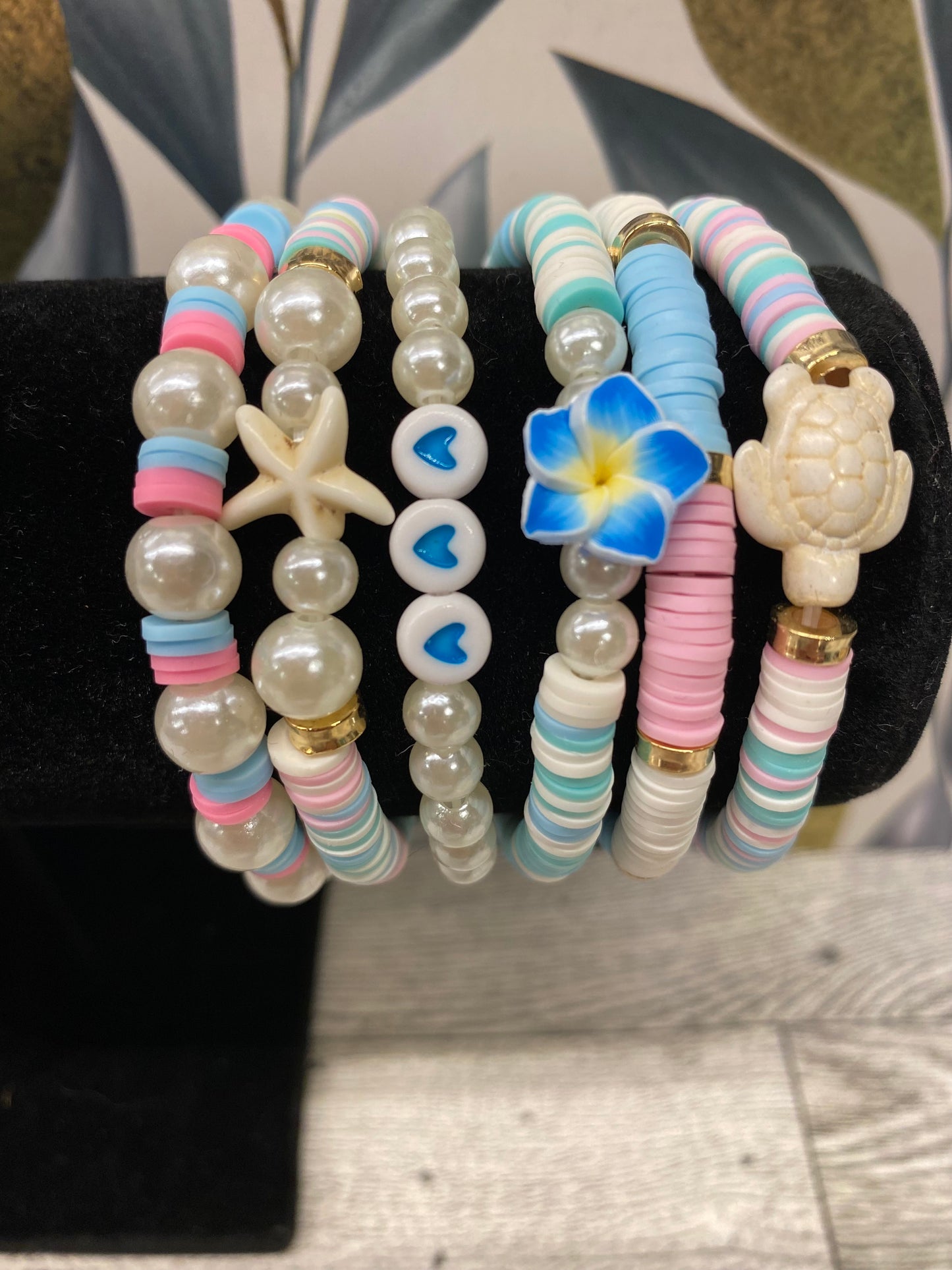 Beach Waves Clay Bracelets