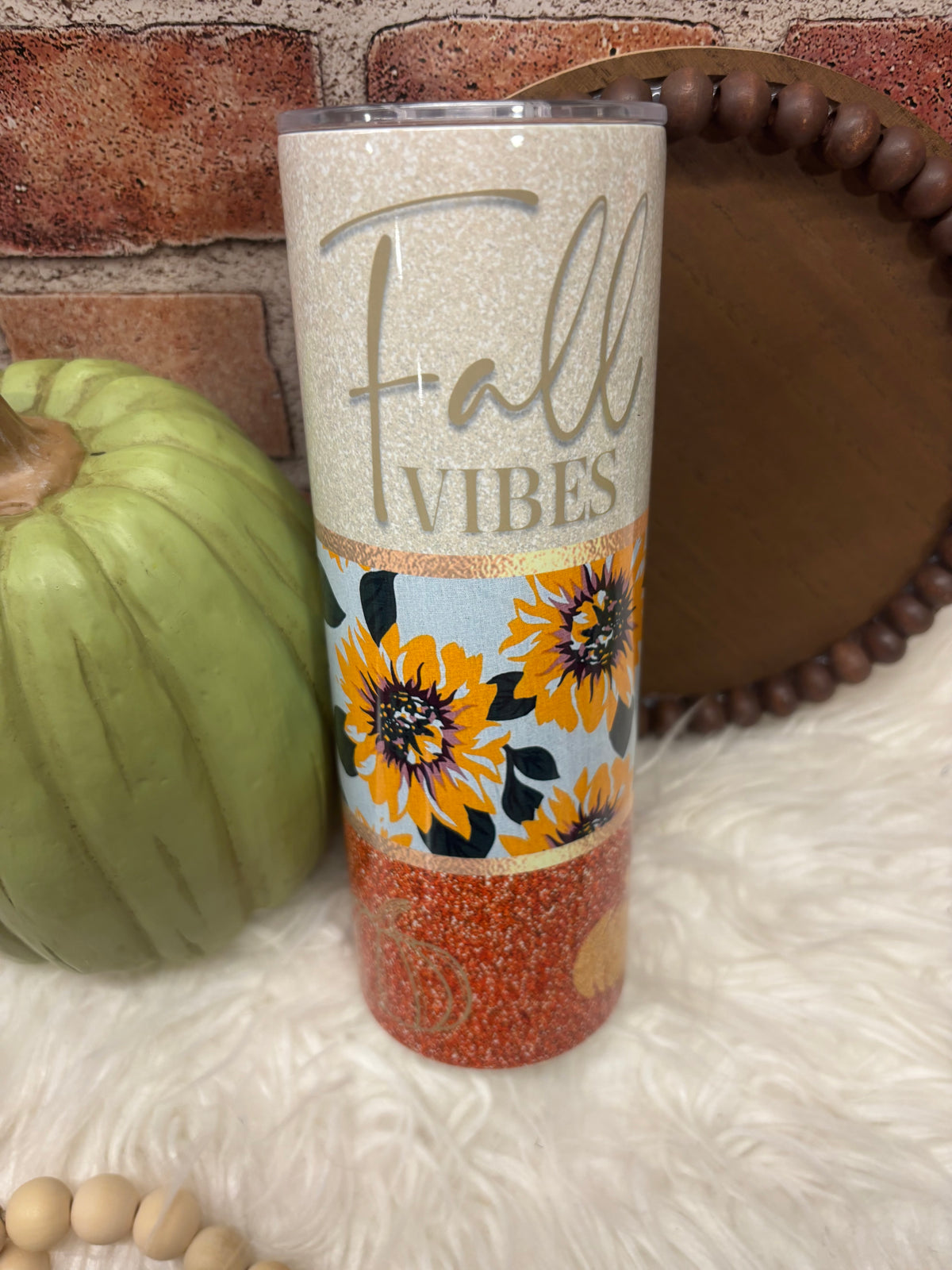 Fall Vibes Insulated 20oz Skinny Tumbler