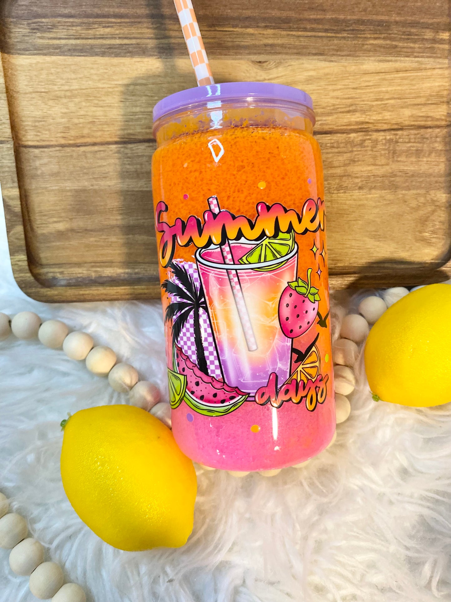 Summer Slushie Snow Globe Cup