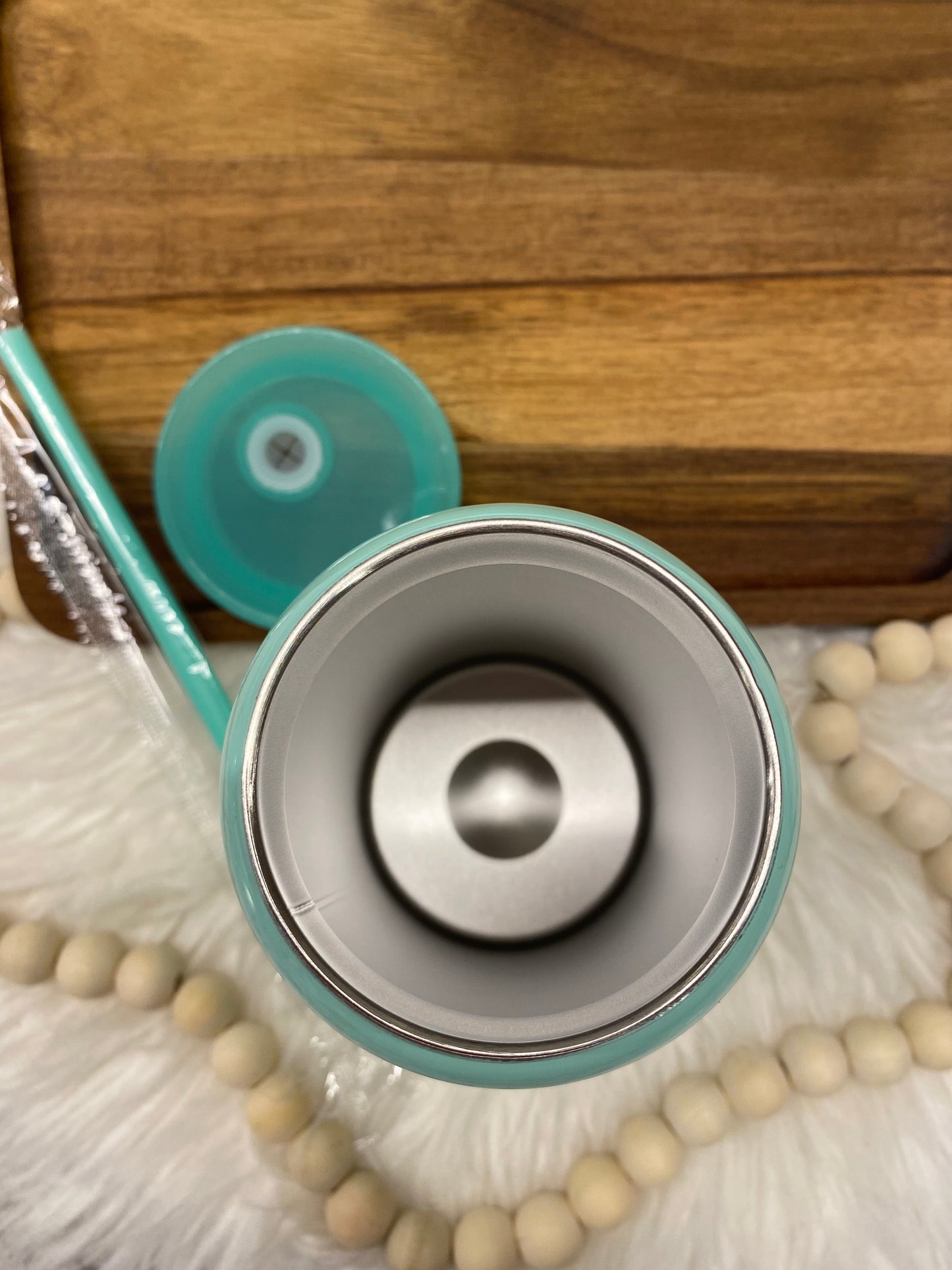 Turquoise Blue, Custom 16oz Stainless Steel Cup