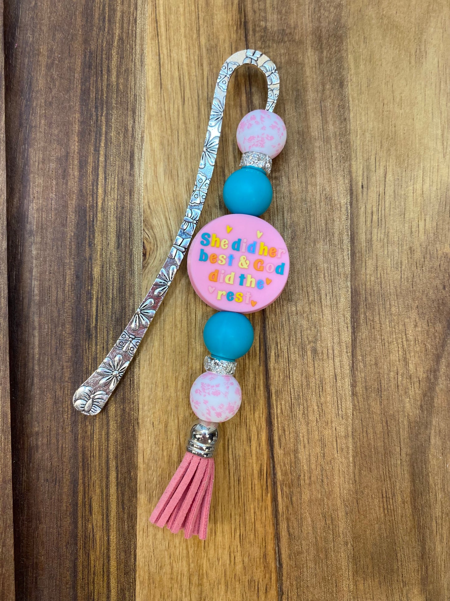 God Did The Rest Beaded Bookmark