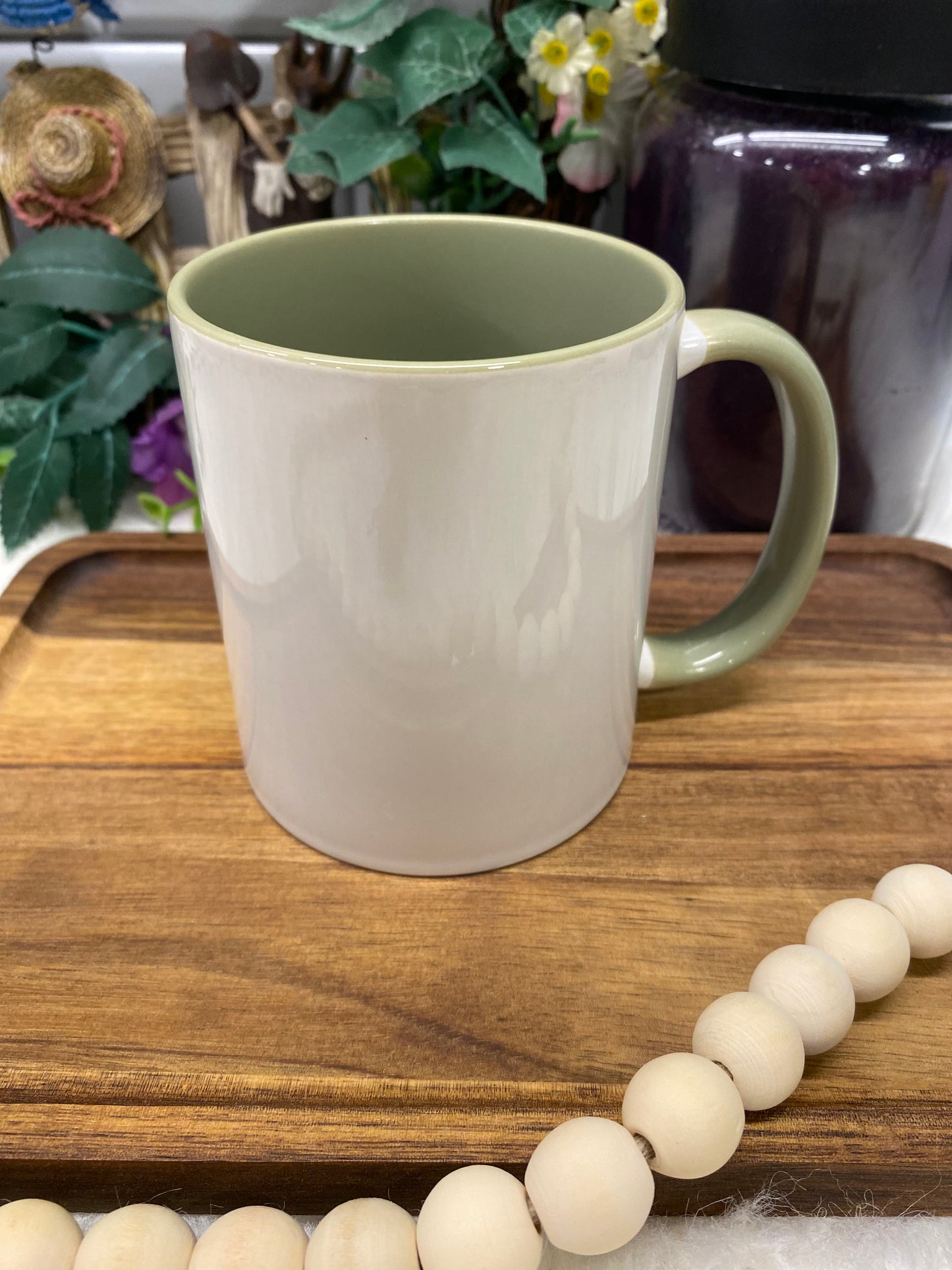 Sage Green, Custom 11oz Sublimation or UVDTF Mug