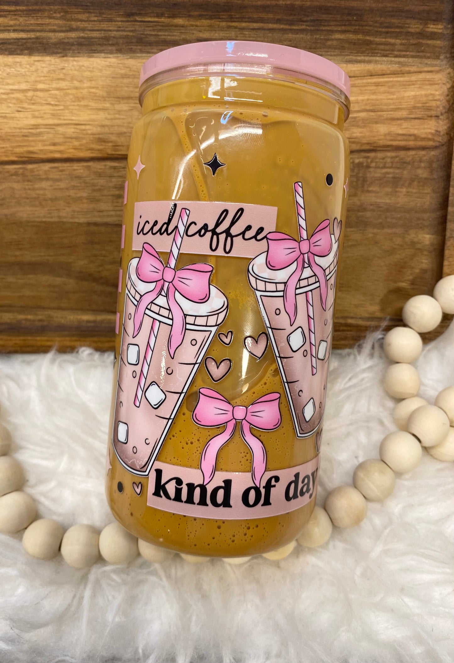 Iced Coffee kind of Day Snow Globe Cup