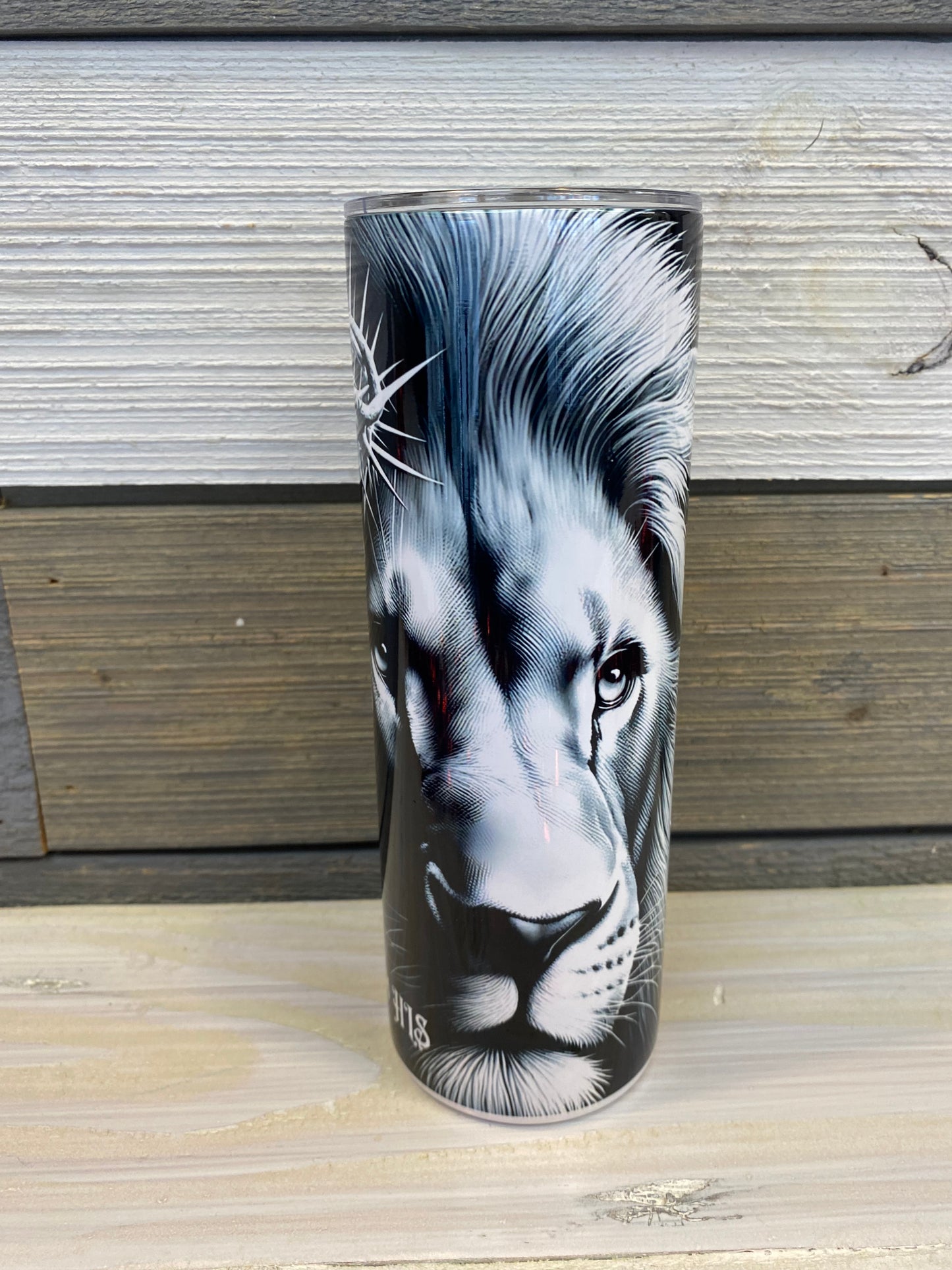 I Am His Jesus the King Insulated 20oz Skinny Tumbler