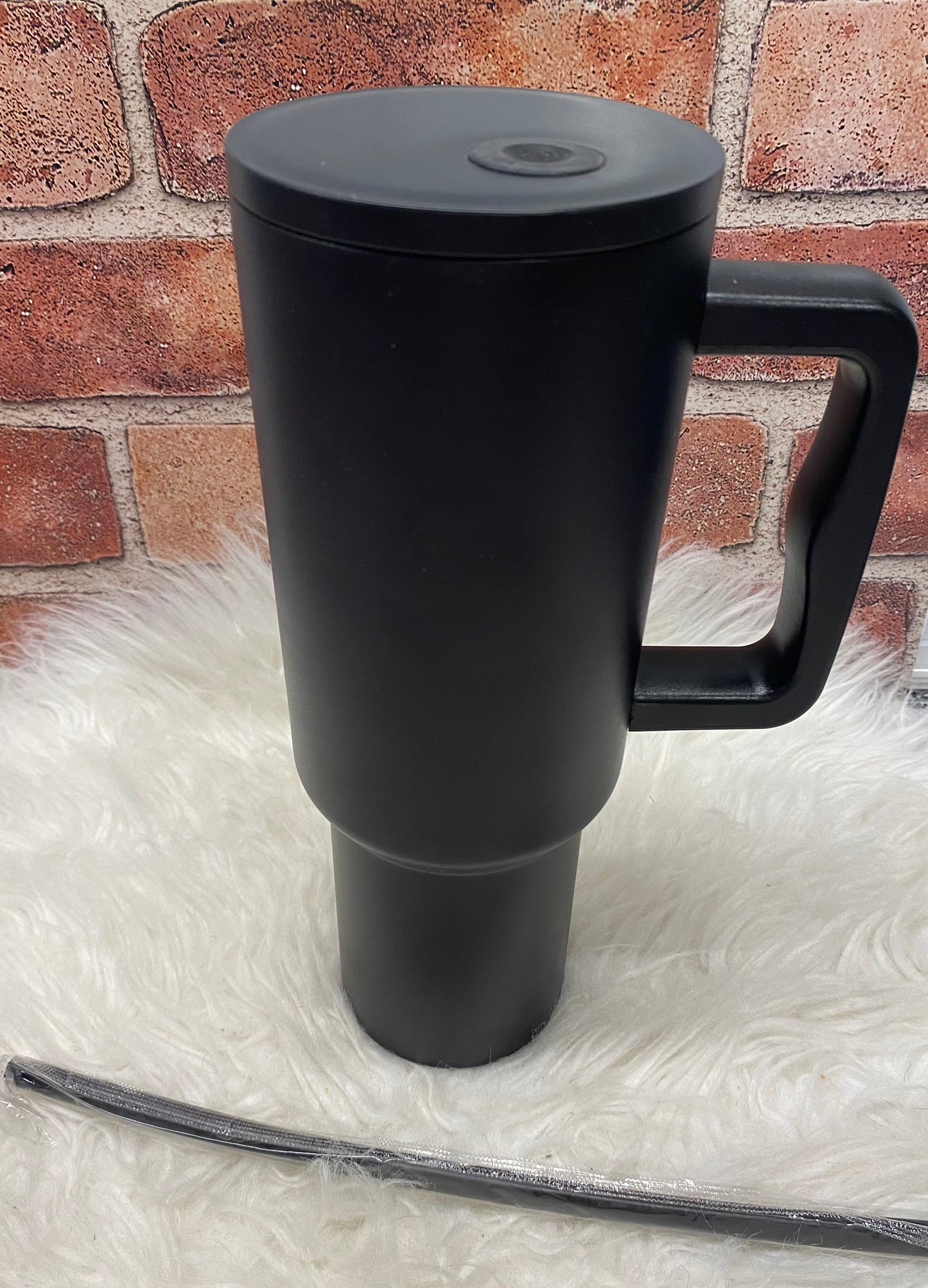Black, Custom 40oz Tumbler Sublimation or UVDTF