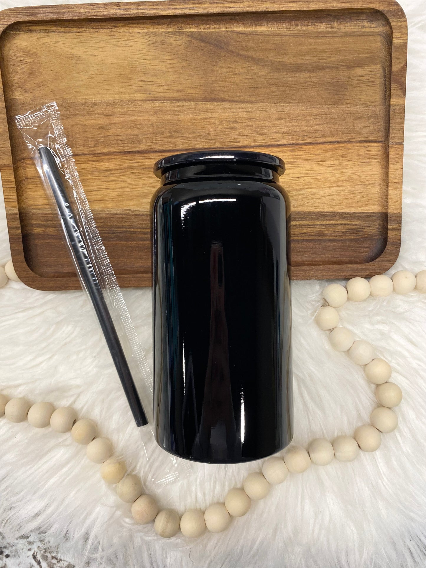 16oz Stainless Steel Cup Black