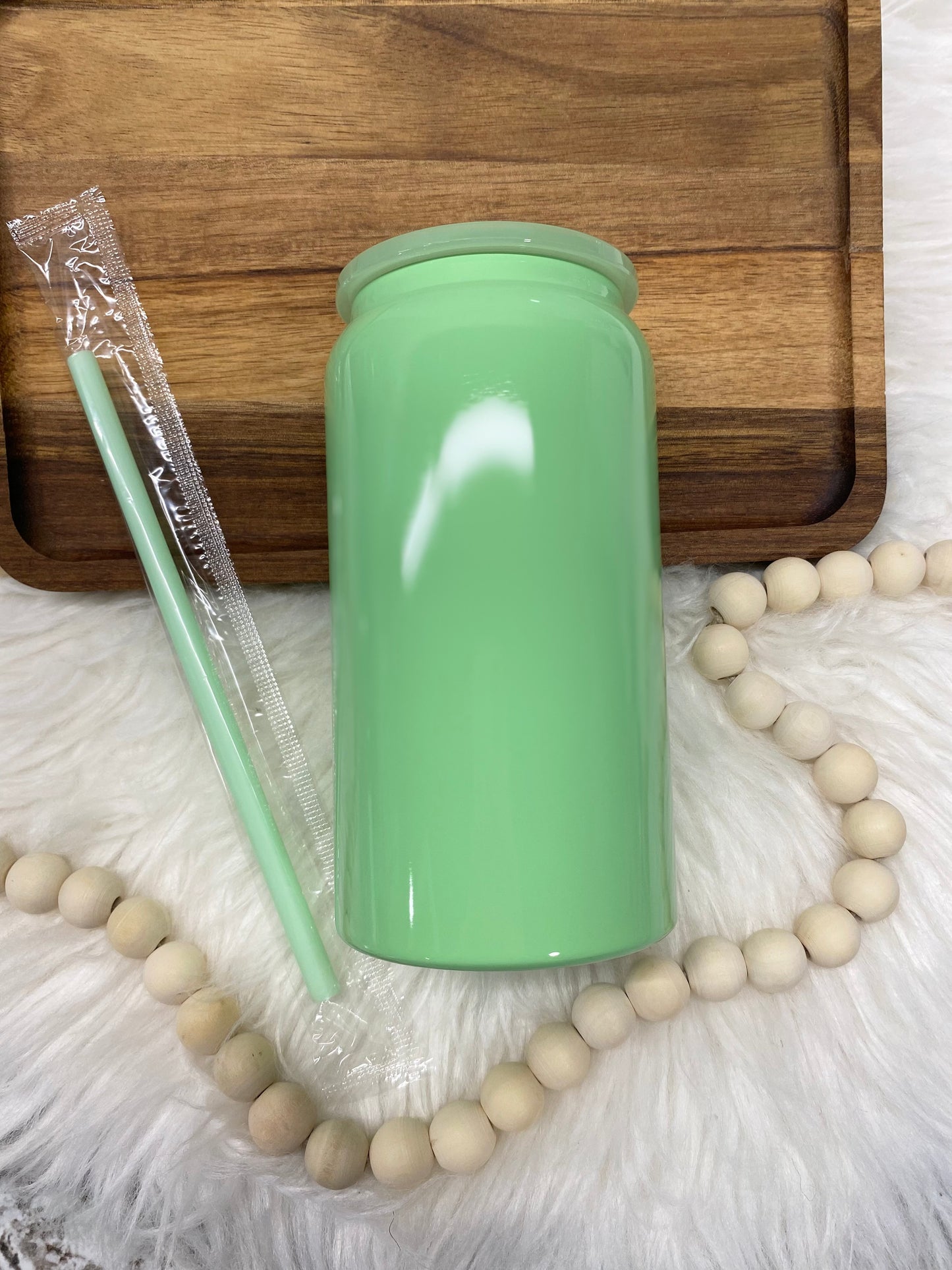16oz Stainless Steel Cup Mint Green