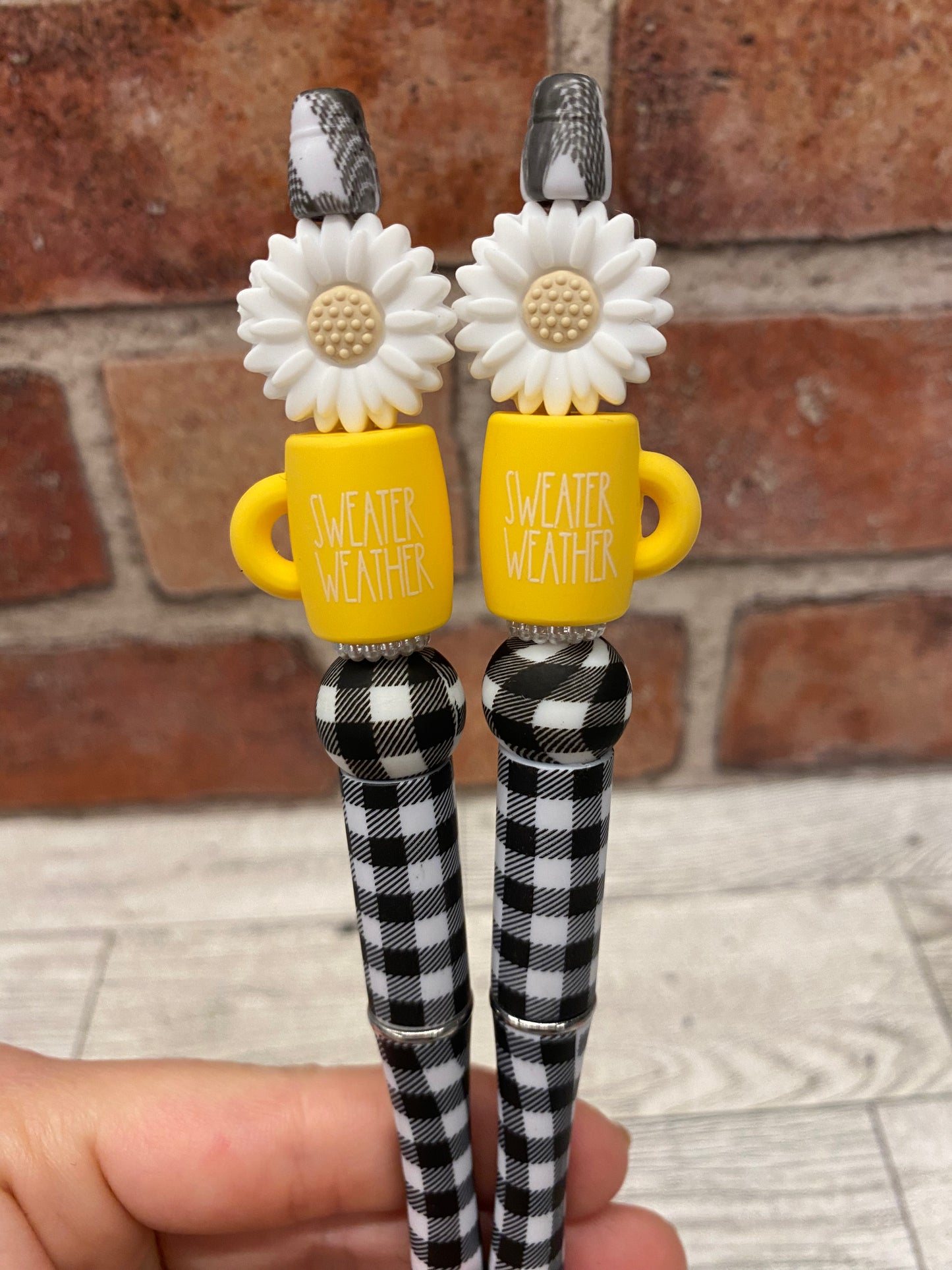 Sweater Weather Mug silicone beaded ballpoint ink pen