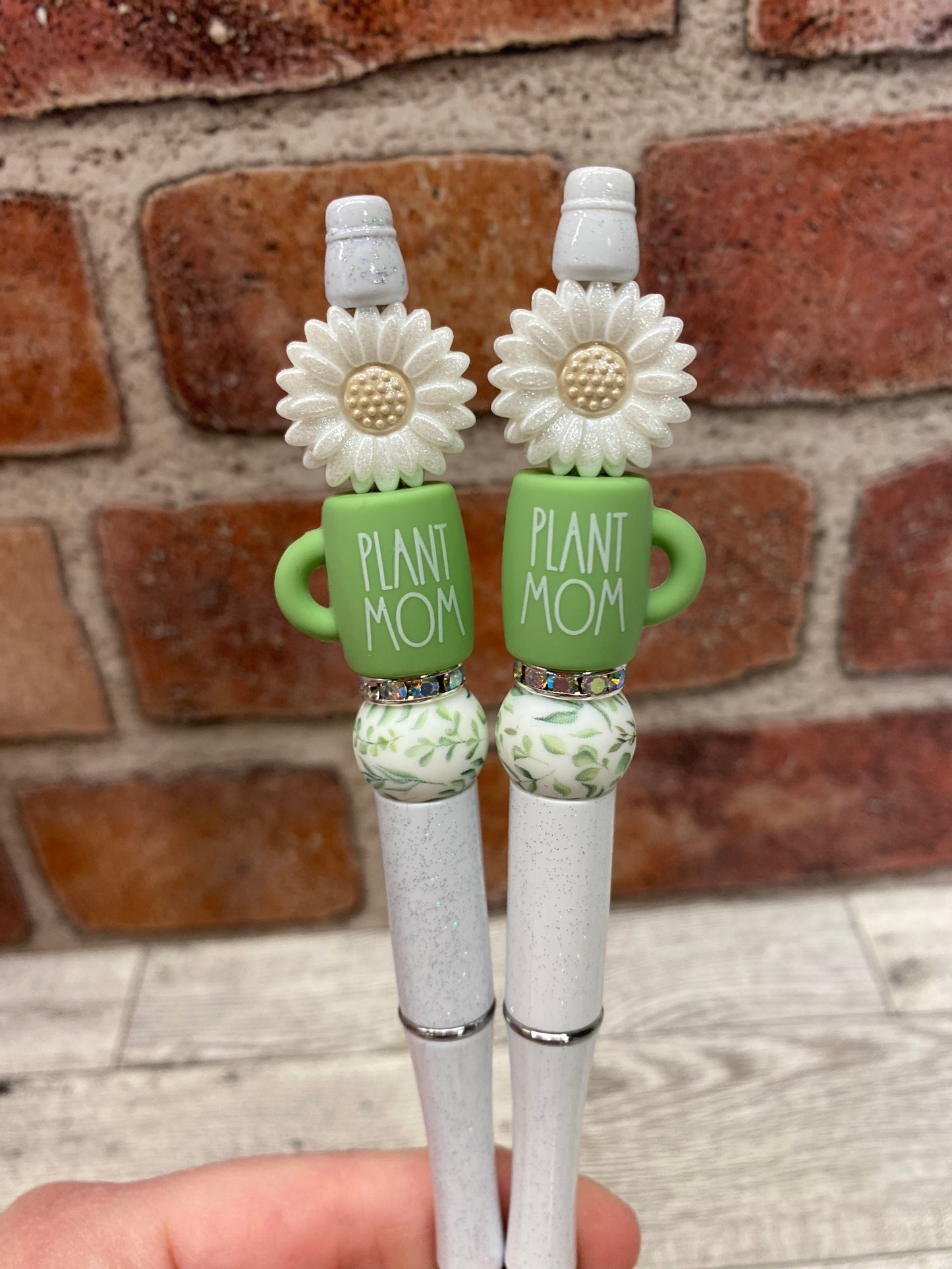 Plant Mom Mug silicone beaded ballpoint ink pen