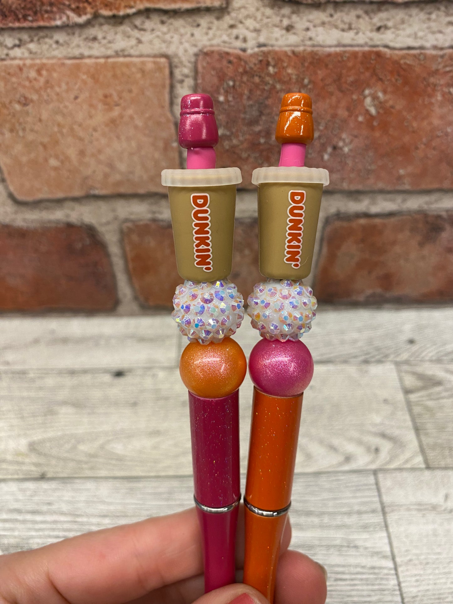 Dunk Iced Coffee silicone beaded ballpoint ink pen