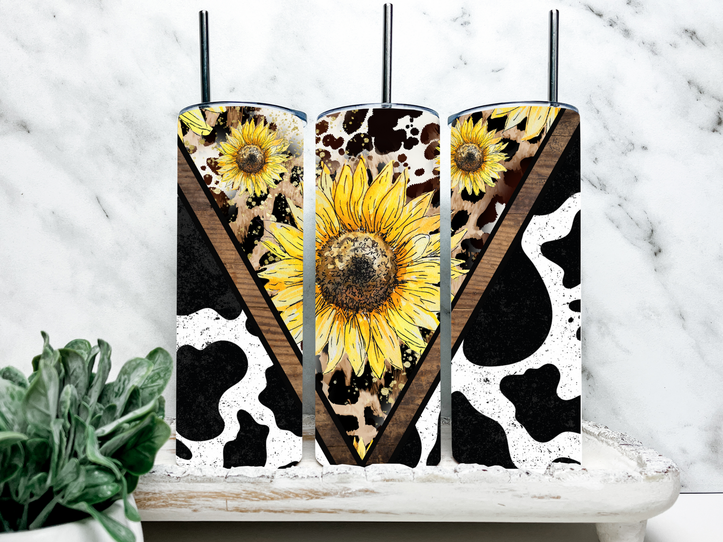 Farm Sunflower Insulated 20oz Skinny Tumbler