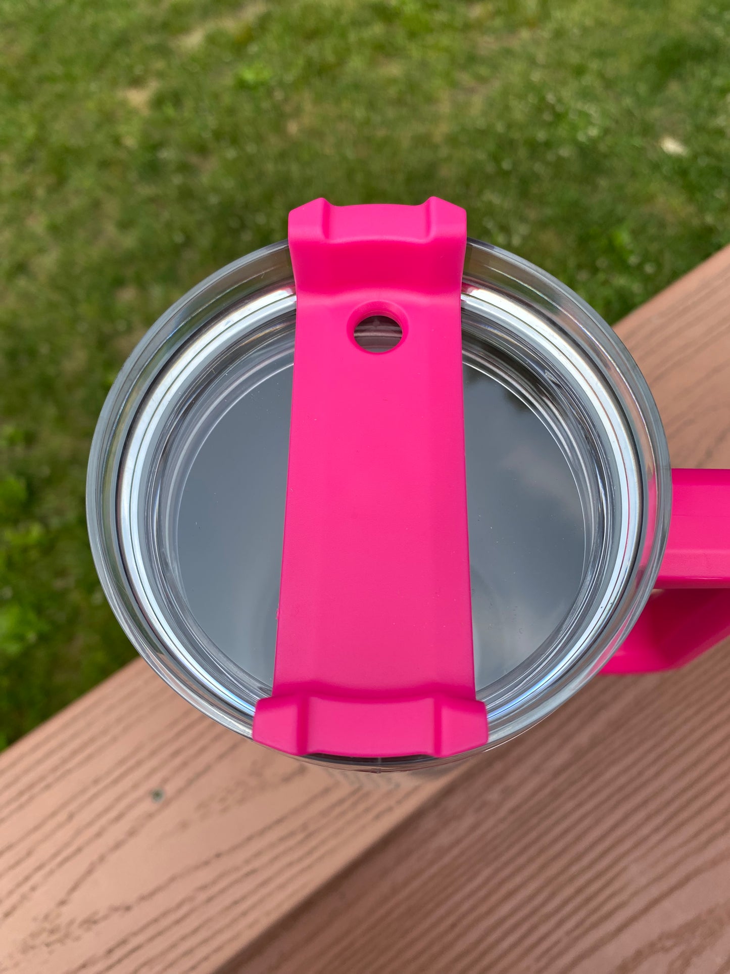 Custom 40oz Sublimation Tumbler Hot Pink Handle