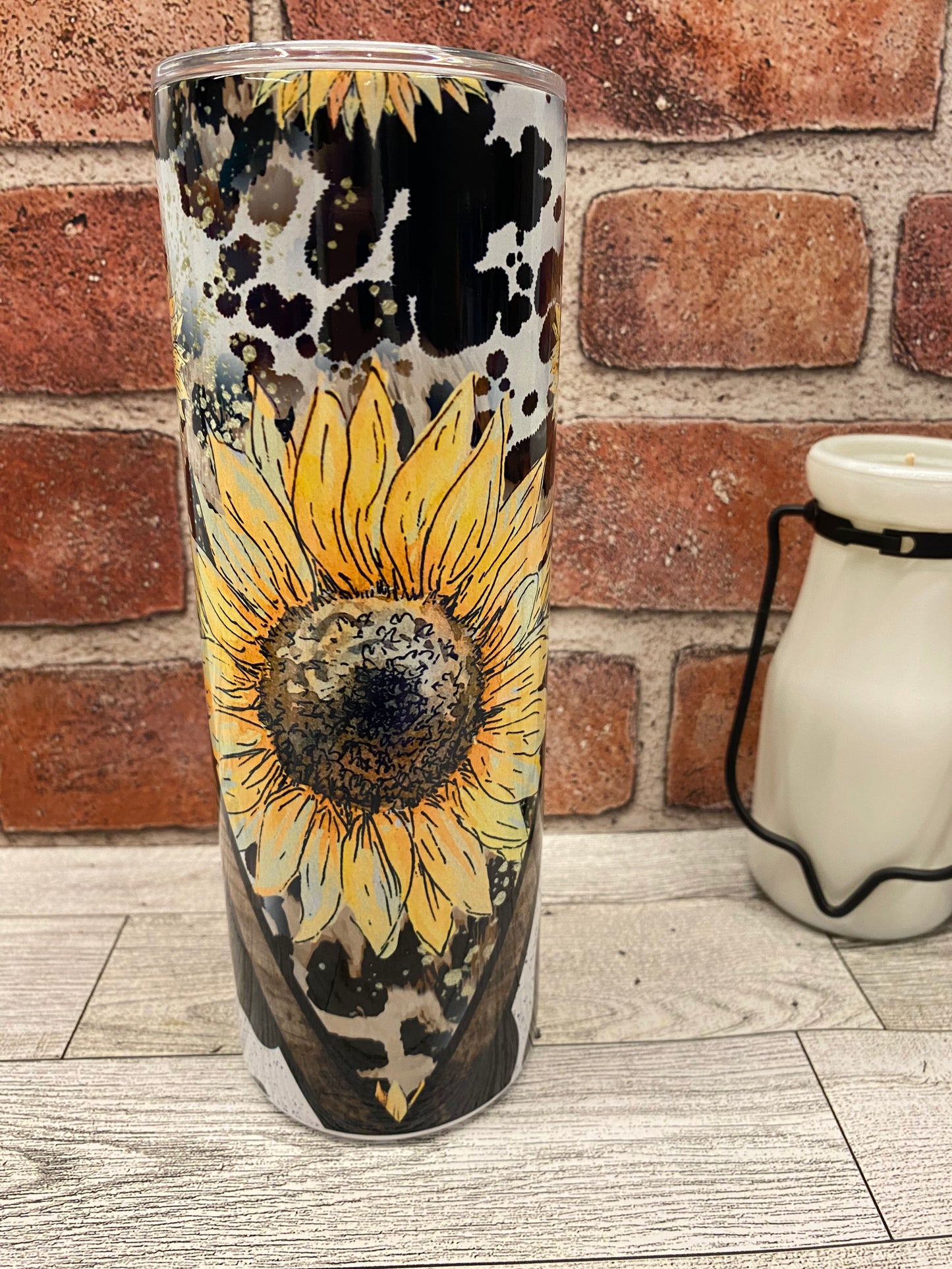 Farm Sunflower Insulated 20oz Skinny Tumbler