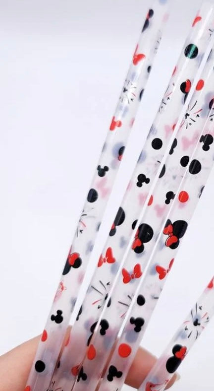 Fireworks Reusable Plastic Straws