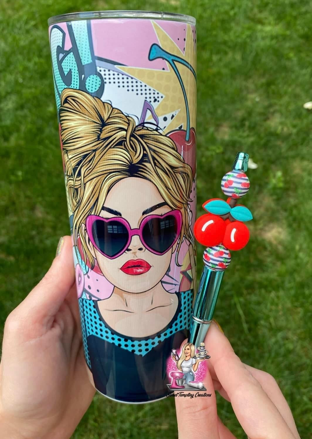 Customize 20oz Skinny insulated double wall sublimation tumbler, no topper!