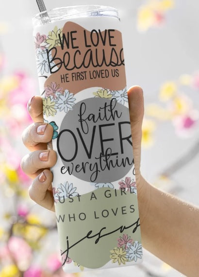 Faith Christian insulated 20oz skinny Tumbler