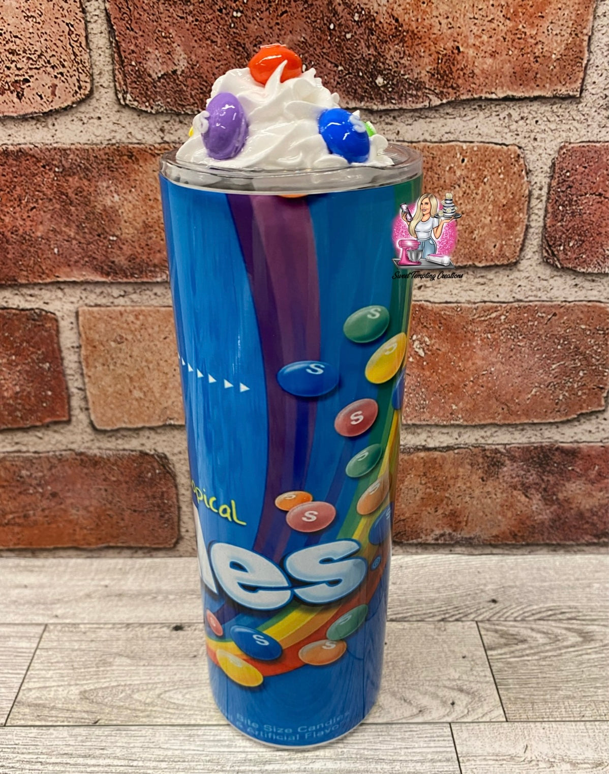 Flavor mash-up candy whipped topping insulated 20oz skinny Tumbler
