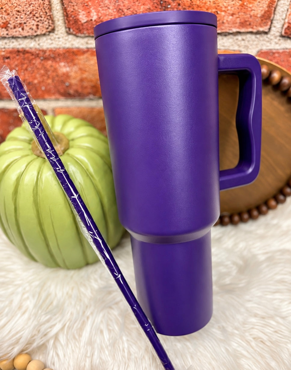 Electric Purple, Custom 40oz Tumbler Sublimation or UVDTF