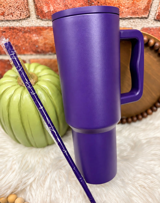 Electric Purple, Custom 40oz Tumbler Sublimation or UVDTF