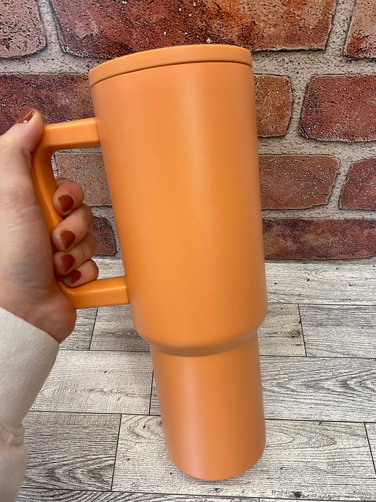 Sherbert Orange, Custom 40oz Tumbler Sublimation or UVDTF