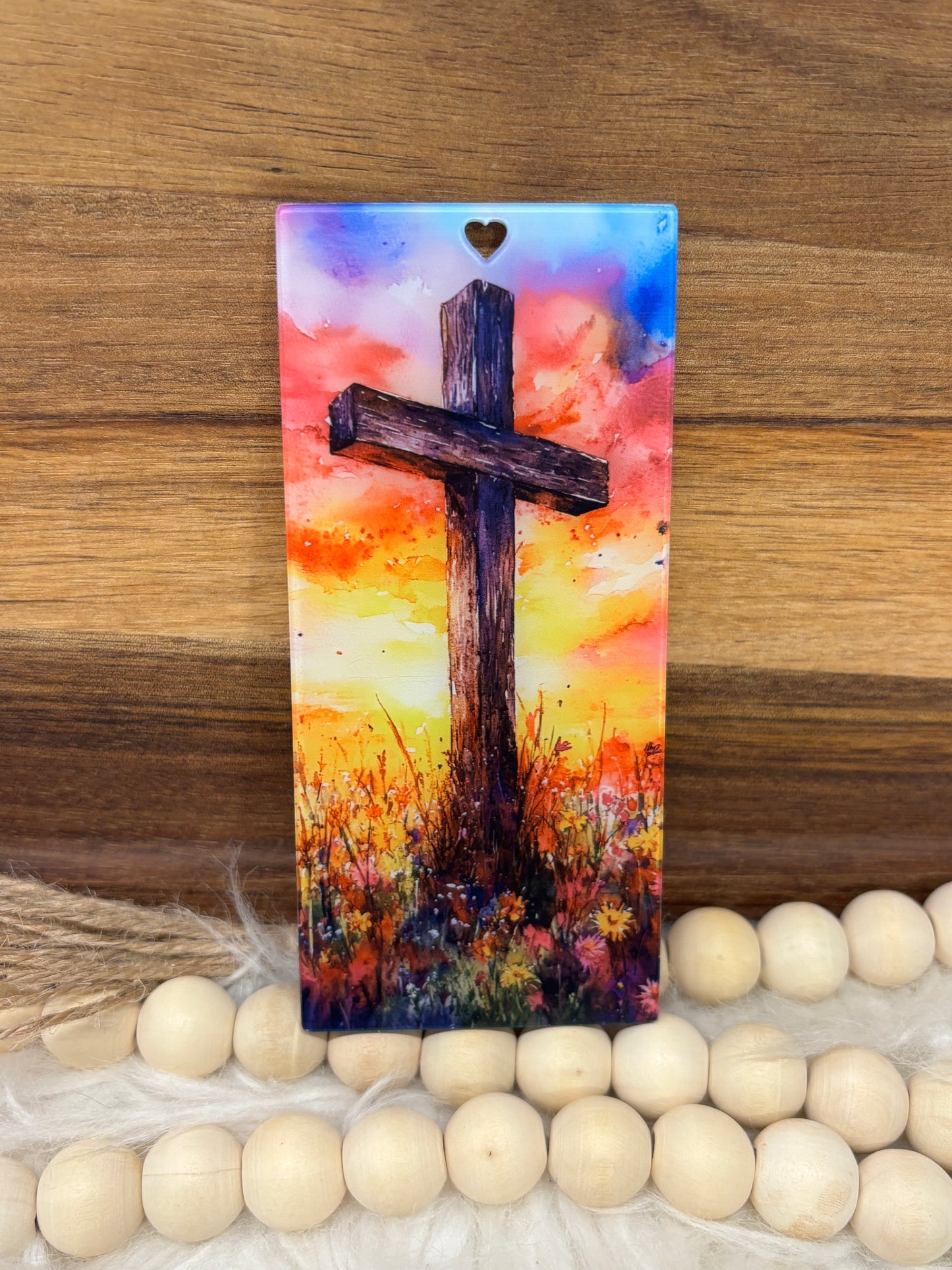 Pastel Cross Acrylic Bookmark