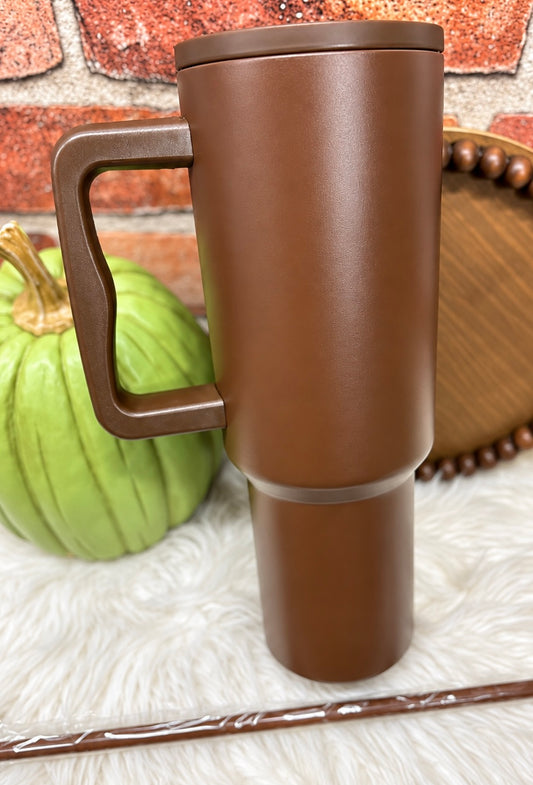 Latte Brown, Custom 40oz Tumbler Sublimation or UVDTF