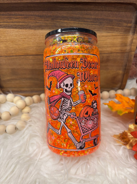 Halloween Decor Whore Snowglobe Cup