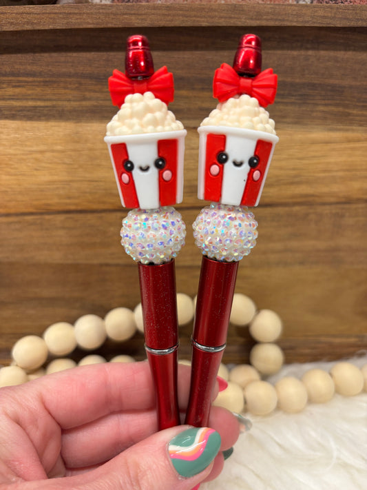 3D Popcorn silicone beaded ballpoint ink pen