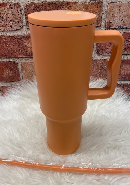 Sherbert Orange, Custom 40oz Tumbler Sublimation or UVDTF