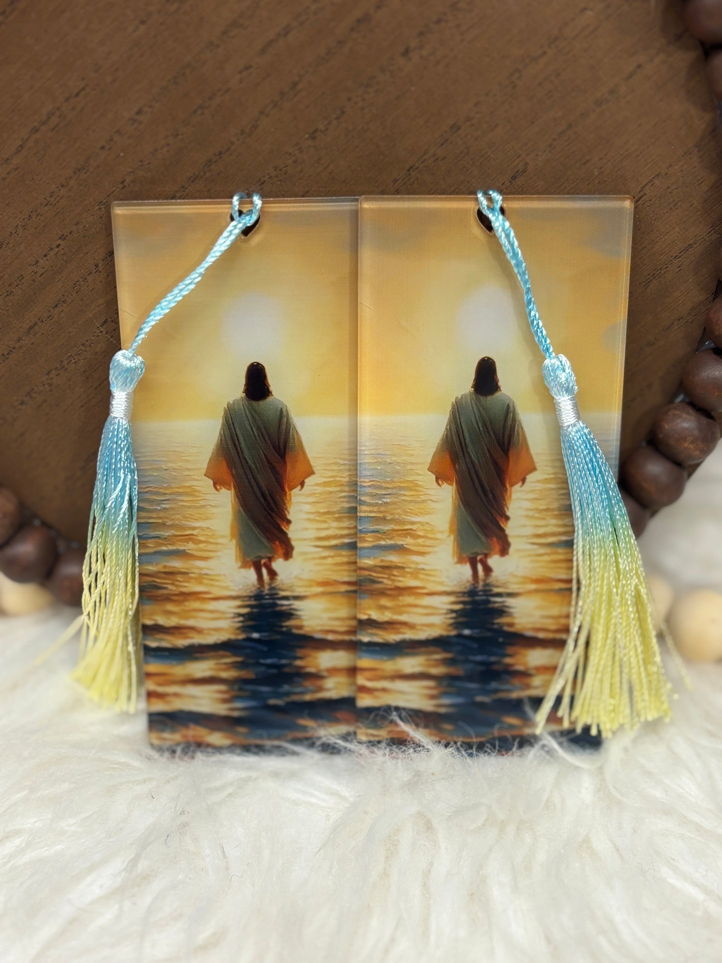 Jesus Walks on Water Acrylic Bookmark