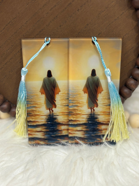 Jesus Walks on Water Acrylic Bookmark
