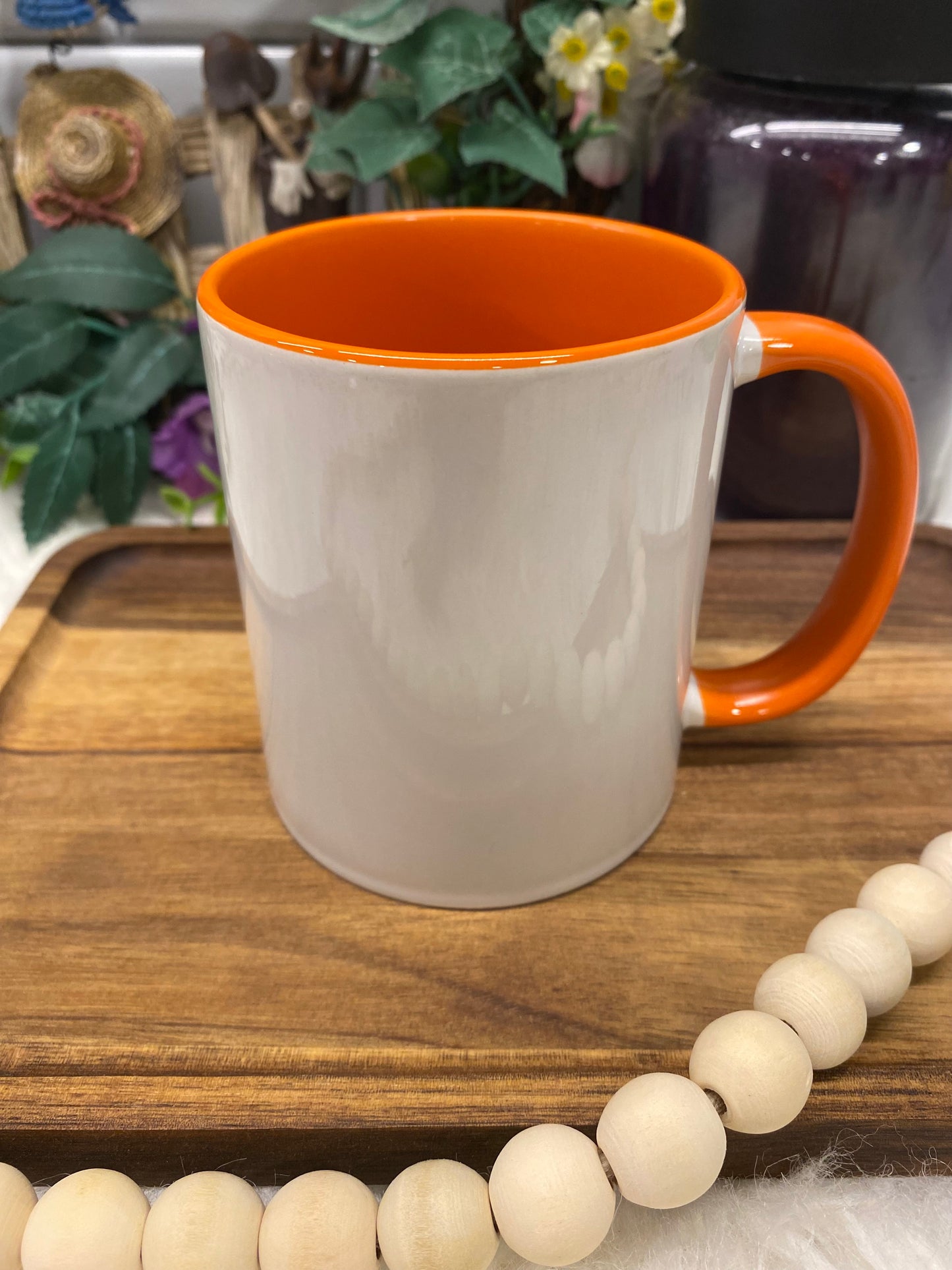 Orange, Custom 11oz Sublimation or UVDTF Mug