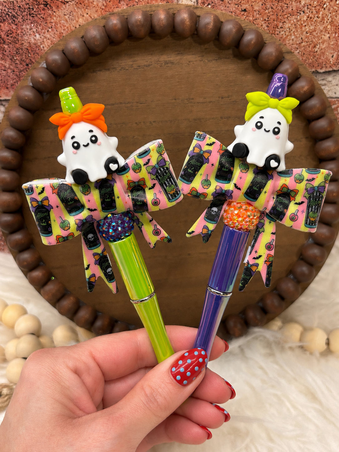 Energy Drink Ghost silicone beaded ballpoint ink pen
