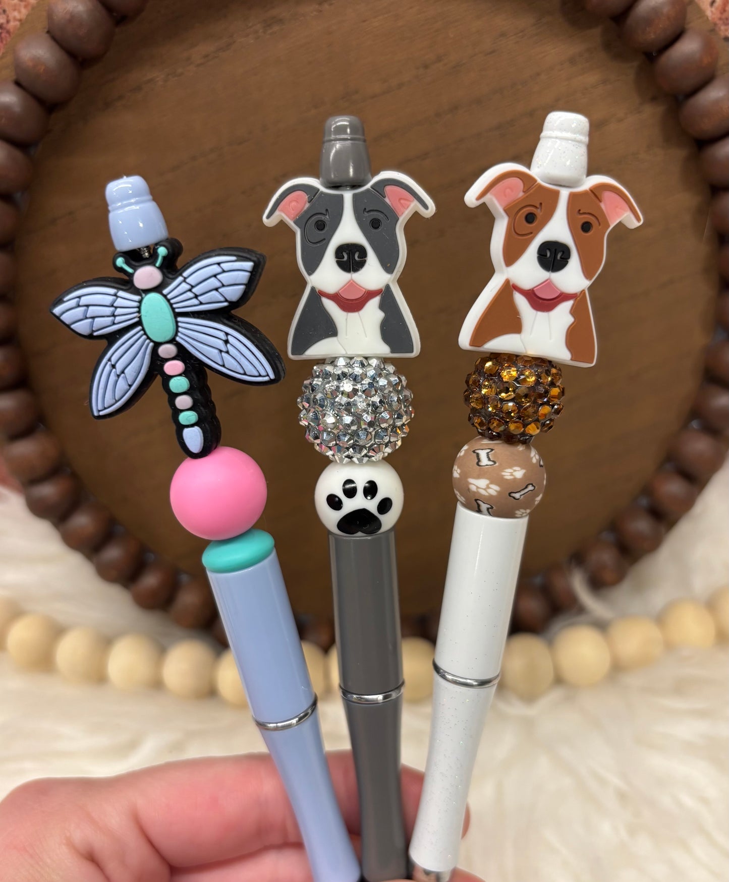 Custom listing for Brooke silicone beaded ballpoint ink pen