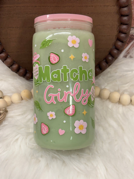Matcha Girly Snowglobe Cup