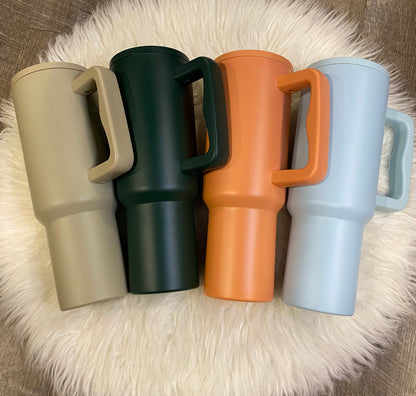 Sherbert Orange, Custom 40oz Tumbler Sublimation or UVDTF