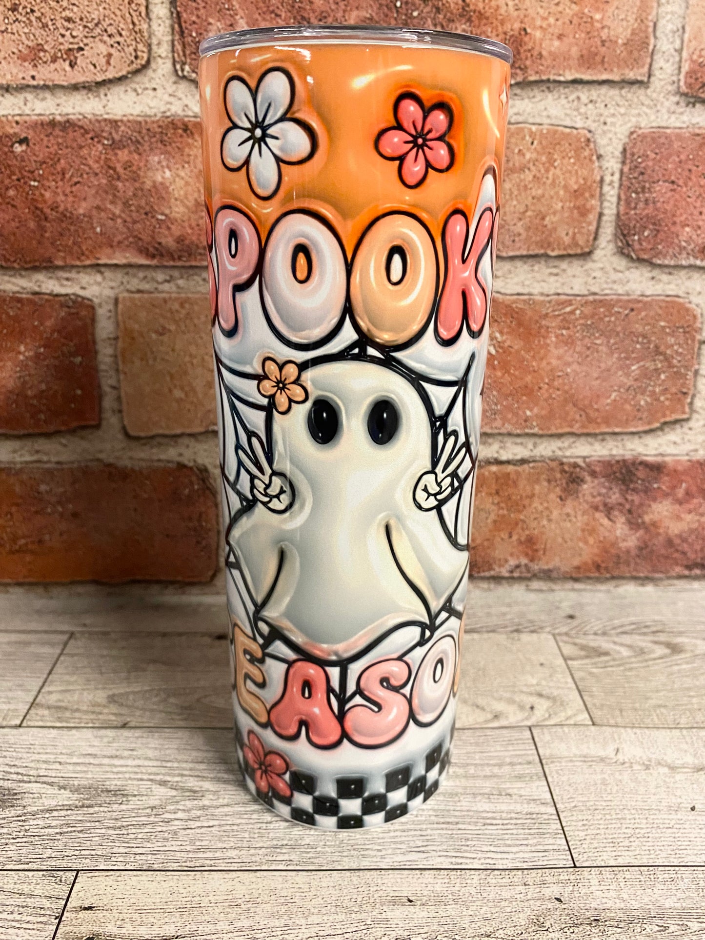 Spooky Season 3D Insulated 20oz Skinny Tumbler