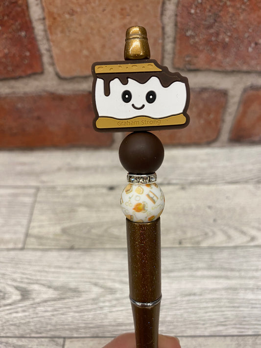 Graham Strong S’mores silicone beaded ballpoint ink pen