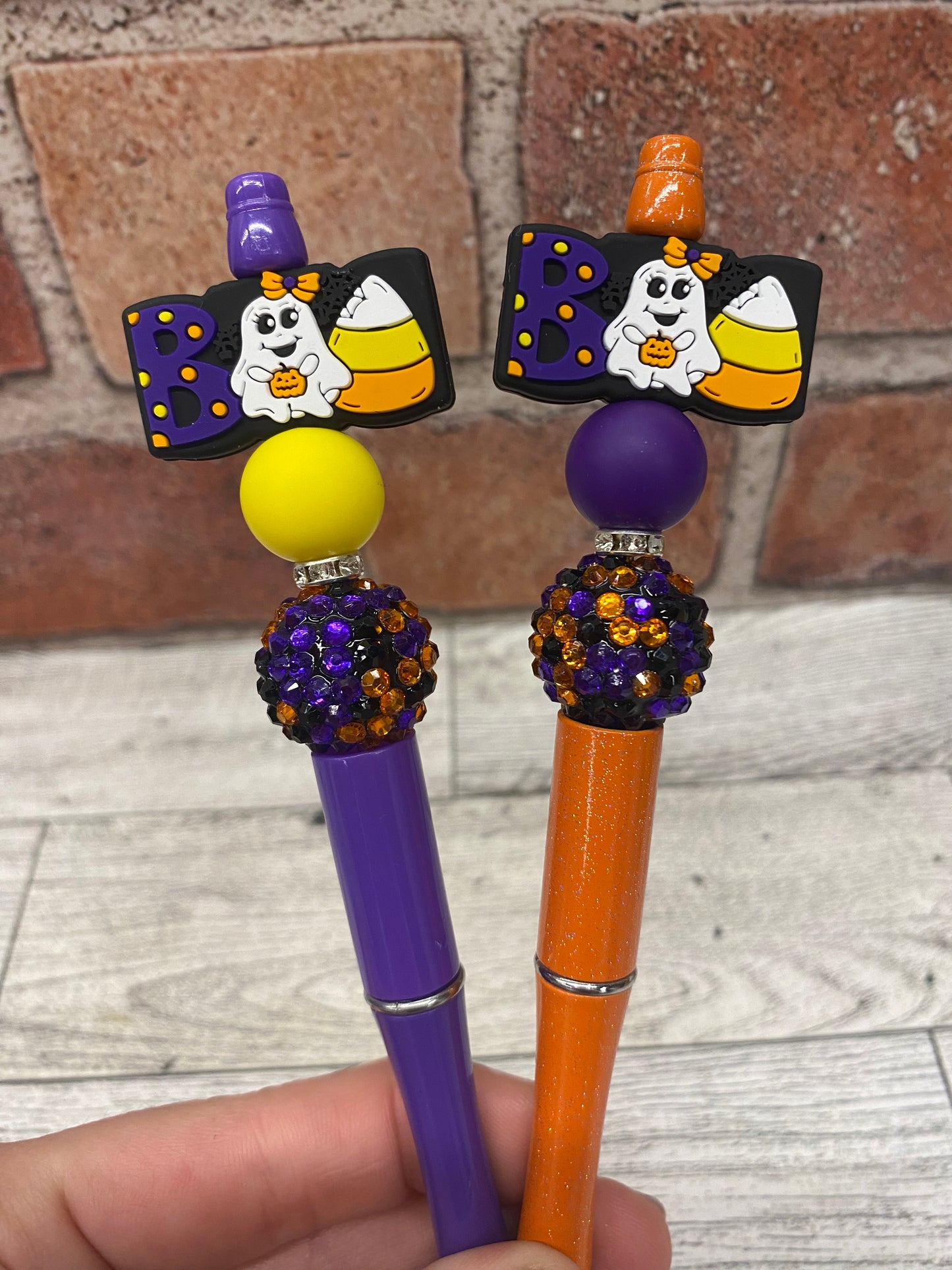 Boo silicone beaded ballpoint ink pen