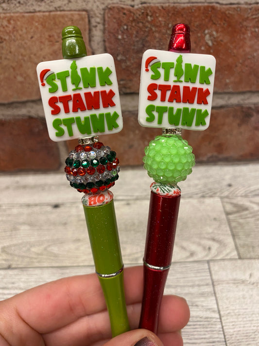 Stink Stank Stunk silicone beaded ballpoint ink pen