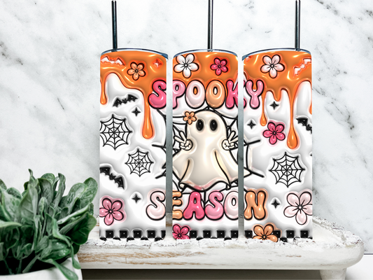 Spooky Season 3D Insulated 20oz Skinny Tumbler