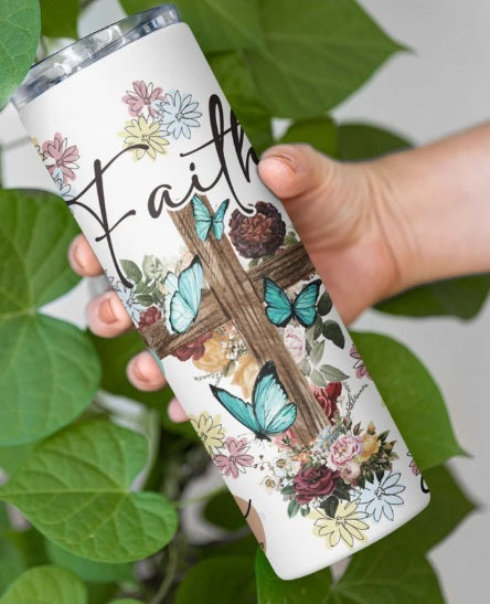 Faith Christian insulated 20oz skinny Tumbler